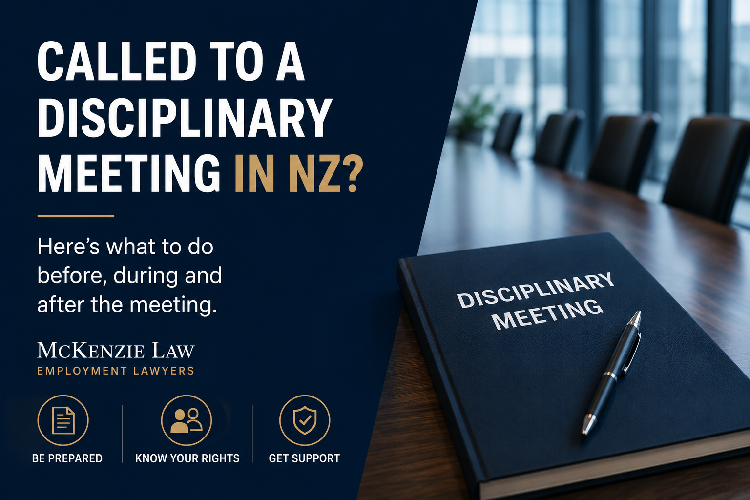 Disciplinary Meeting in NZ